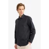Defacto F9871AXBK27 Siyah Regular Fit Baskılı Gömlek
