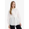 Defacto G7704AXWT32 Beyaz Relax Fit Poplin Gömlek Tunik