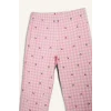 Defacto G1674AXPN149 Pembe Pijama Takımı Regular Fit Baskılı Kısa Kollu Üst Desenli Uzun Alt