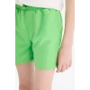 Defacto B7737A8GN617 Yeşil Basic Düz Deniz Şortu Erkek Çocuk