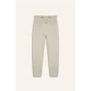 Defacto Z8779A6BG779 Bej Beli Lastikli Cepli Jogger Eşofman Altı Kız Çocuk