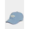 Defacto B7194AXBE18 Mavi Kadın Nakış Jean Cap Şapka