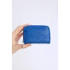 Defacto E5548AXNV2 Lacivert Kadın Desenli Fermuarlı Bozuk Para Cüzdanı
