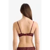 Defacto F5037AXBR210 Bordo Dantelli Simli Kapsız Pedsiz Balensiz Triangle Bra