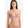 Defacto F5037AXBR86 Bordo Dantelli Simli Kapsız Pedsiz Balensiz Triangle Bra