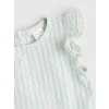 LCW baby Mavi Fırfırlı Kız Bebek Müslin Bluz ve Pantolon