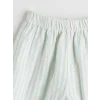 LCW baby Mavi Fırfırlı Kız Bebek Müslin Bluz ve Pantolon
