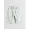 LCW baby Mavi Fırfırlı Kız Bebek Müslin Bluz ve Pantolon