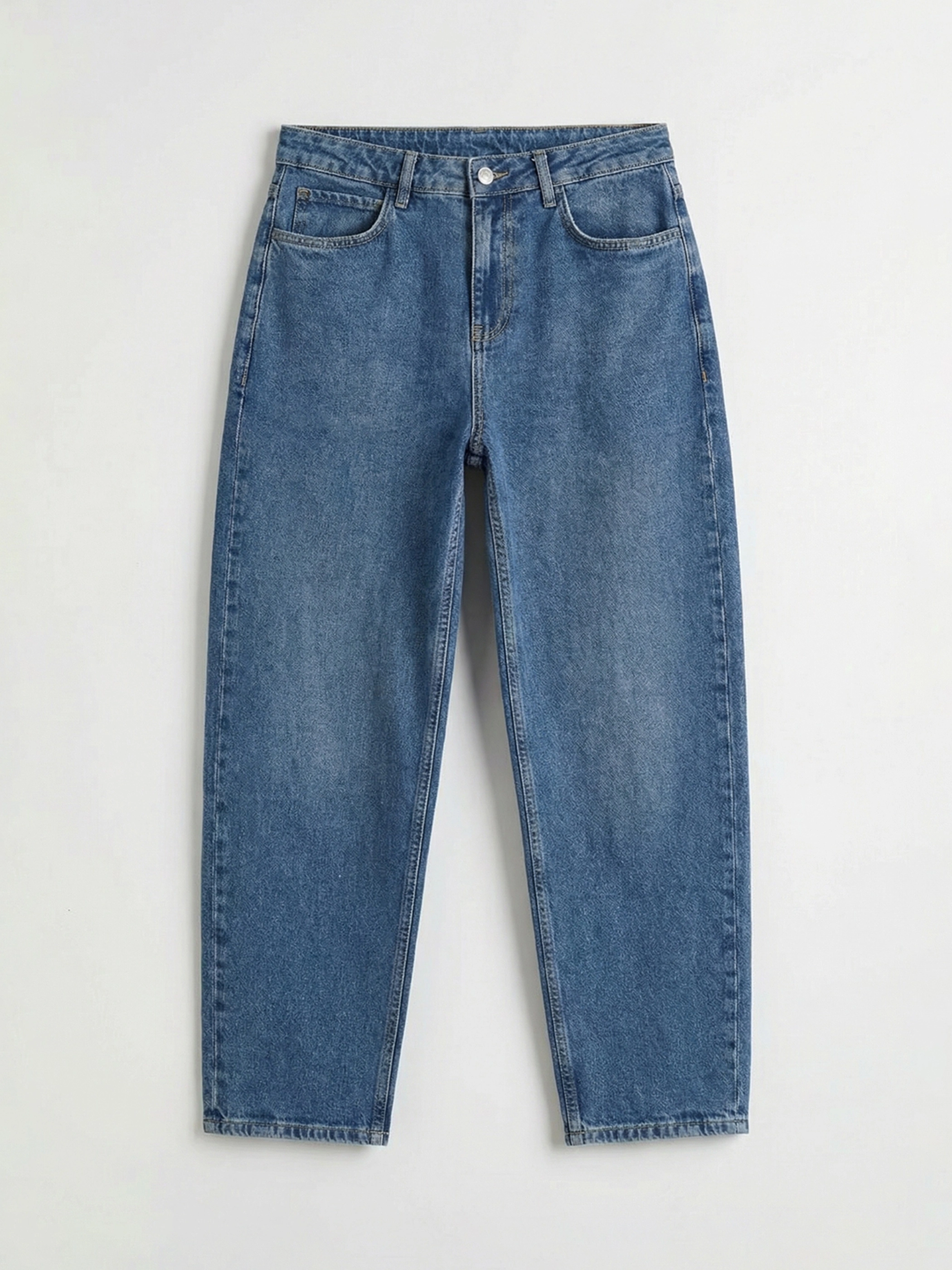 LCWAIKIKI Classic İndigo Barrel Fit Kadın Jean Pantolon