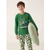 LCW Kids Yeşil Minecraft Baskılı Erkek Çocuk Pijama Takımı