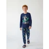 LCW Kids Lacivert Bisiklet Yaka Erkek Çocuk Pijama Takımı