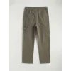LCW Kids Haki Beli Lastikli Erkek Çocuk Kargo Kanvas Pantolon