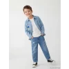 LCW Kids İndigo Loose Fit Yırtık Detaylı Erkek Çocuk Jean Pantolon