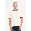 Defacto F8158AXER105 Ekru REGULAR FIT %100 Pamuk Tişört