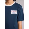 Defacto G7470A8NV257 Lacivert New Regular Fıt Bisiklet Yaka Baskılı Kısa Kollu Tişört Erkek Çocuk