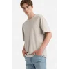 Defacto F9561AXGR368 Gri Premium Boxy Fit Tişört