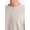 Defacto F9561AXGR368 Gri Premium Boxy Fit Tişört
