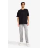 Defacto F9681AXBK81 Siyah Nefes Alabilen Boxy Fit Tişört