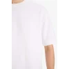 Defacto B4844AXWT34 Beyaz LOOSE FIT Nefes Alabilen Kumaş Tişört