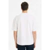 Defacto B4844AXWT34 Beyaz LOOSE FIT Nefes Alabilen Kumaş Tişört