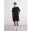 XSIDE Siyah Bisiklet Yaka Erkek Tişört