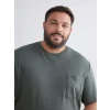 XSIDE Haki Bisiklet Yaka Erkek Tişört