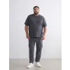 XSIDE Antrasit Bisiklet Yaka Erkek Tişört