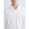 XSIDE Beyaz Regular Fit Uzun Kollu Gabardin Erkek Gömlek
