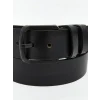 LCW ACCESSORIES Siyah Hakiki Deri Erkek Kemer