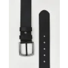 LCW ACCESSORIES Siyah Deri Görünümlü Erkek Kemer