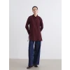 LCW Modest Bordo Bağlama Detaylı Kadın Gömlek Tunik