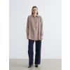 LCW EVERYDAY Karışık Çizgili Oversize Kadın Gömlek Tunik