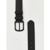 LCW ACCESSORIES Siyah Deri Görünümlü Erkek Kemer