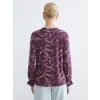 LCW Grace Mürdüm Bisiklet Yaka Desenli Bluz