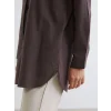 LCW Modest Kahverengi Dokulu Kadın Gömlek Tunik
