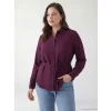 LCW EVERYDAY Bordo Beli Bağlamalı Kadın Gömlek