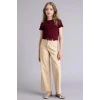 Defacto G7047A8BG359 Bej Wıde Leg Esnek Bantlı Paça Pantolon Kız Çocuk