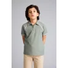 Defacto G0952A8GN1107 Yeşil Regular Fıt Polo Yaka Kısa Kollu Polo Tişört Erkek Çocuk