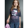 Defacto G8188A8AR1 Antrasit Snoopy Relax Fıt Tişört Kız Çocuk