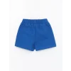 LCW Kids Mavi Beli Lastikli Kız Bebek Şort Etek