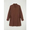 LCW EVERYDAY Kahverengi Bağlama Detaylı Kadın Gömlek Tunik