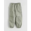 LCW Kids Yeşil Beli Lastikli Loose Fit Erkek Çocuk Pantolon