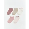 LCW baby Pembe Kız Bebek Patik Çorap 5li
