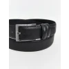 LCW ACCESSORIES Siyah Deri Görünümlü Erkek Kemer