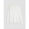 LCW EVERYDAY Ekru Bisiklet Yaka Kadın Body