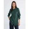 LCW EVERYDAY Yeşil Bağlama Detaylı Kadın Gömlek Tunik