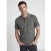 LCWAIKIKI Classic Antrasit Polo Yaka Desenli Strüktürlü Erkek Tişört
