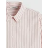 XSIDE Pembe Çizgili Oxford Kadın Gömlek