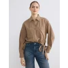 LCW EVERYDAY Bej Bağcıklı Oversize Kadın Gömlek