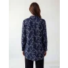 LCW Grace Lacivert Çiçekli Kadın Gömlek Tunik